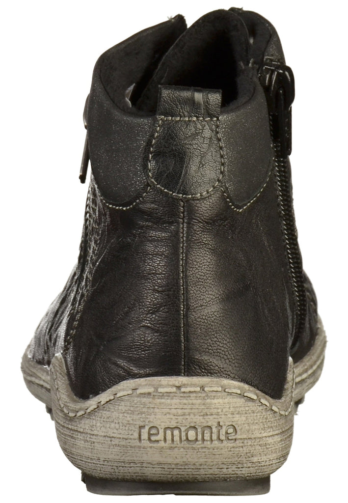 Remonte Stiefelette Leder/Synthetik Schwarz - surf4shoes
