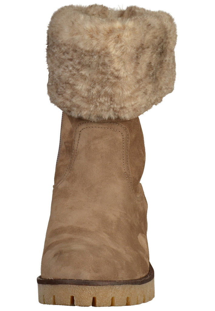 ara Stiefelette Veloursleder Taupe - surf4shoes