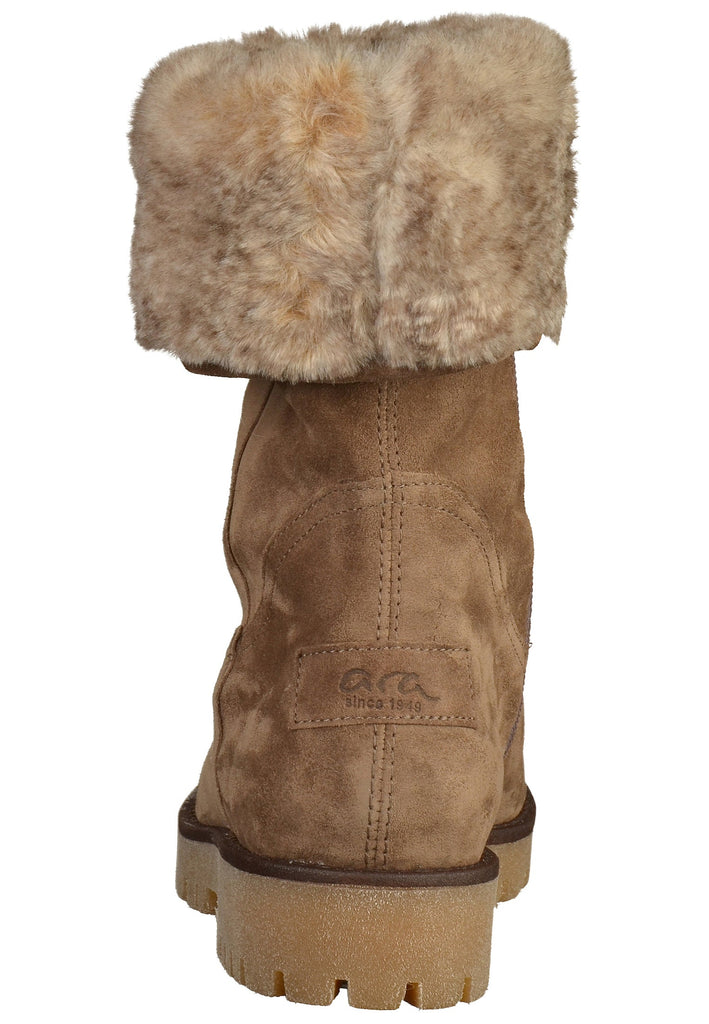 ara Stiefelette Veloursleder Taupe - surf4shoes