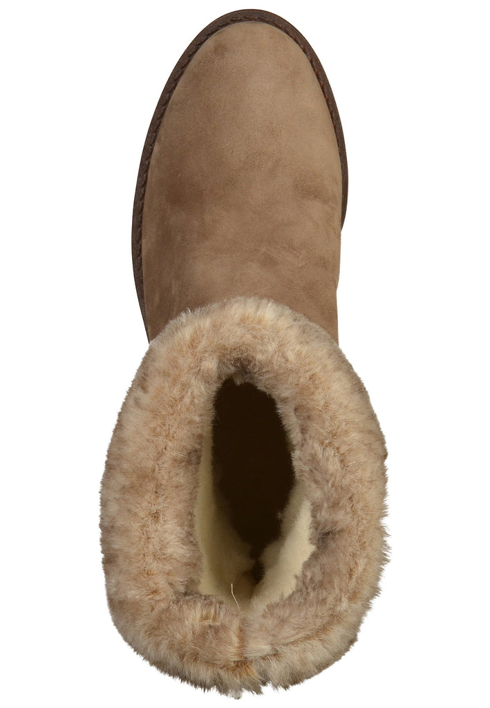 ara Stiefelette Veloursleder Taupe - surf4shoes