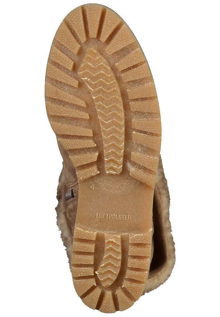 ara Stiefelette Veloursleder Taupe - surf4shoes