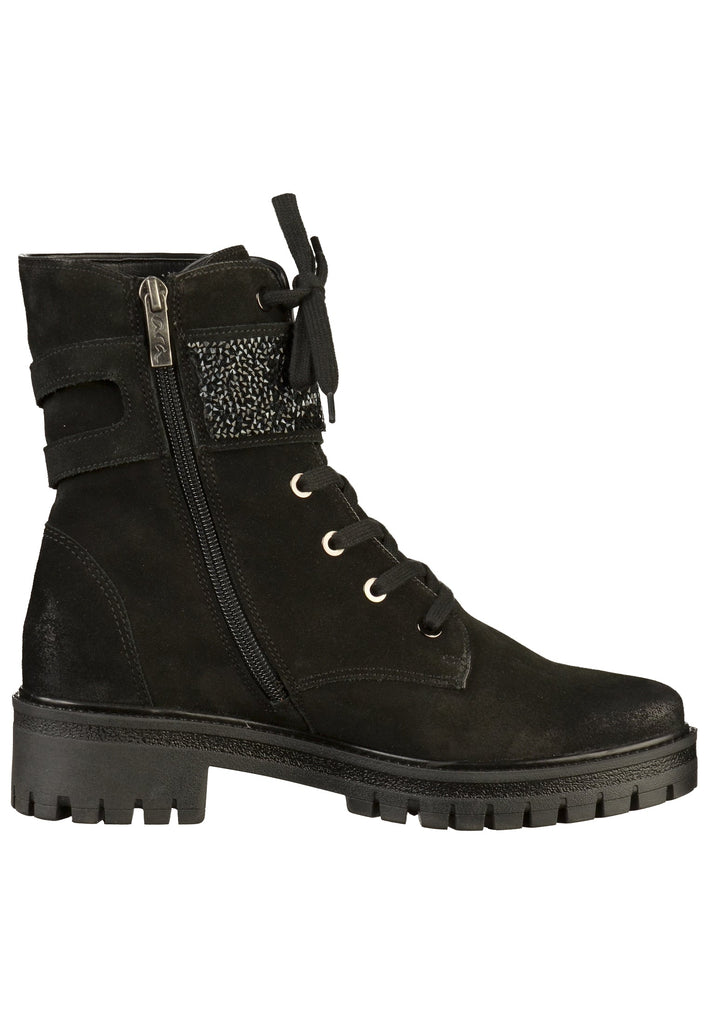 ara Stiefelette Leder Schwarz - surf4shoes