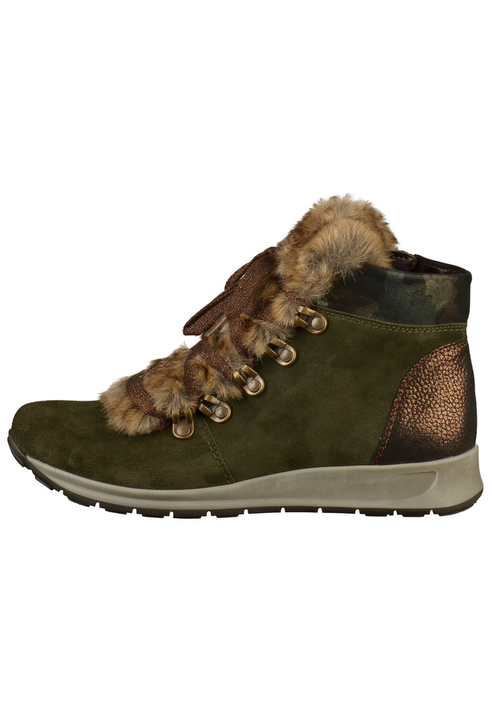 ara Stiefelette Leder Oliv - surf4shoes