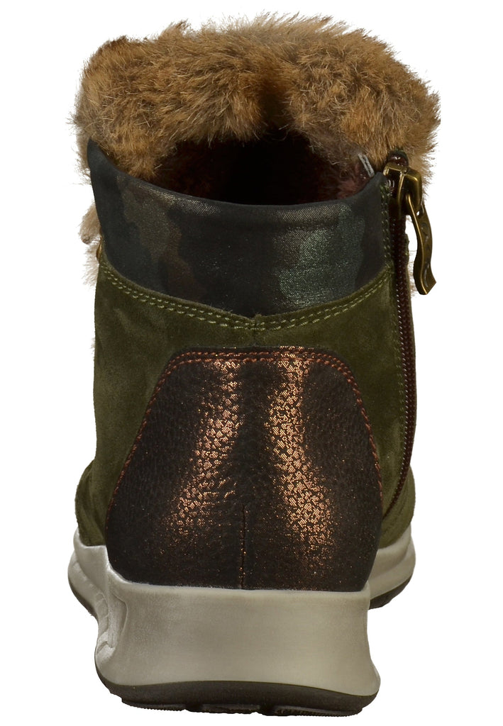 ara Stiefelette Leder Oliv - surf4shoes