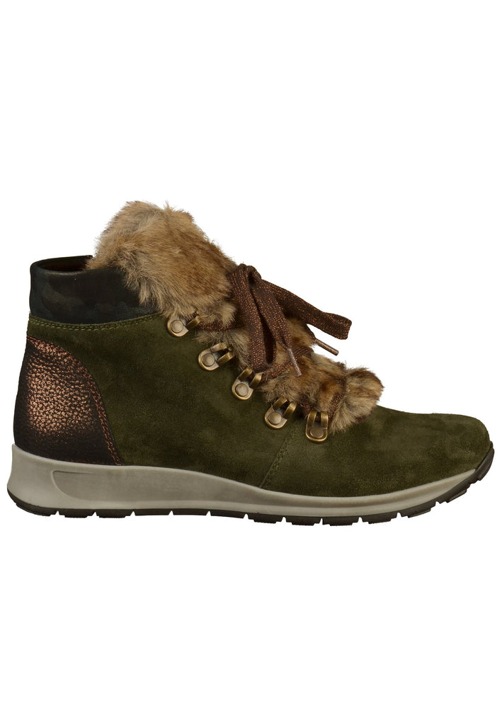 ara Stiefelette Leder Oliv - surf4shoes