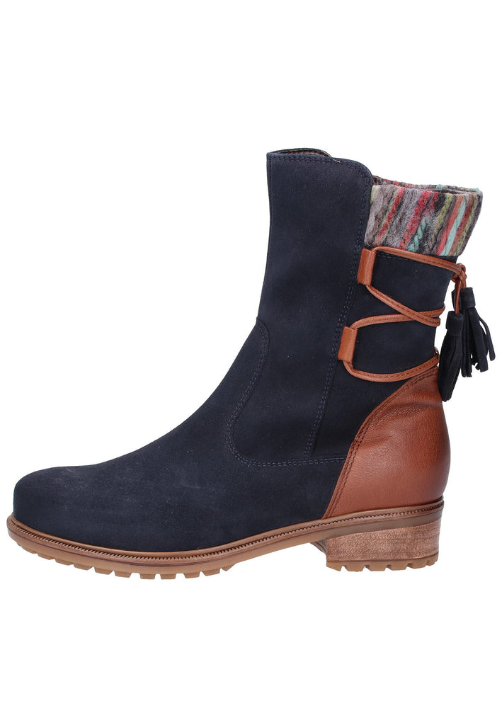 ara Stiefelette Leder Blau - surf4shoes