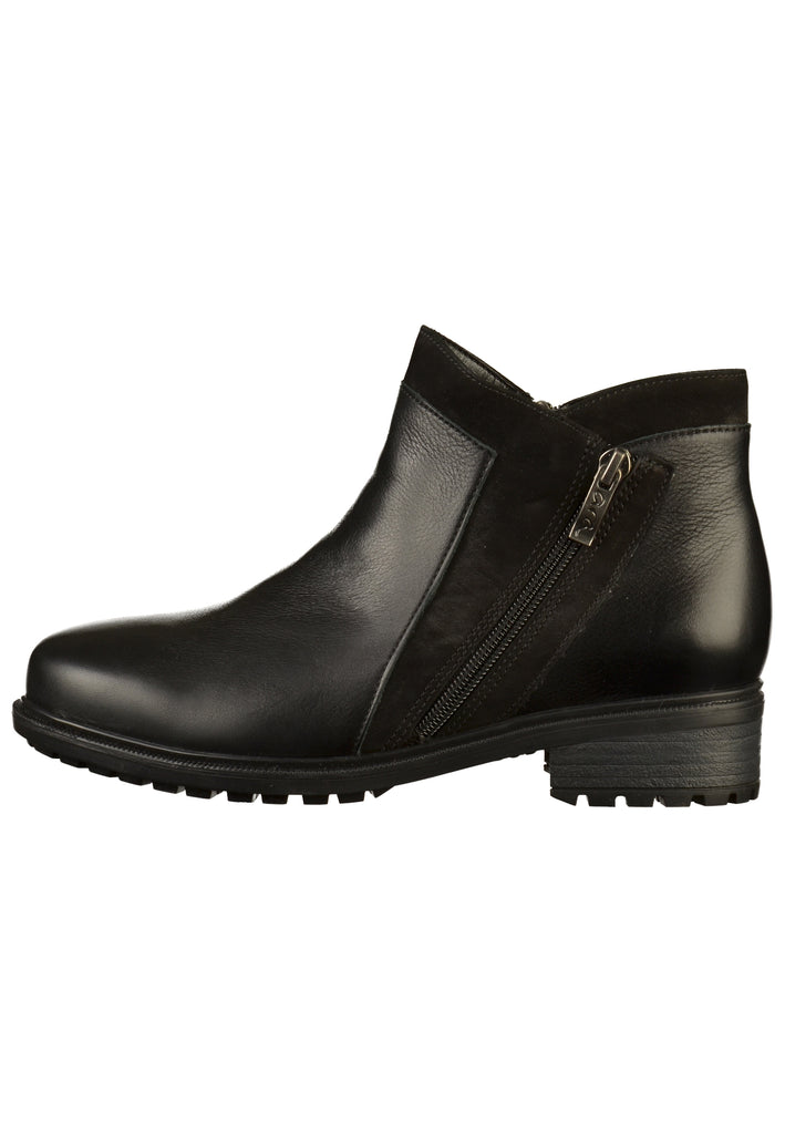 ara Stiefelette Leder Schwarz - surf4shoes