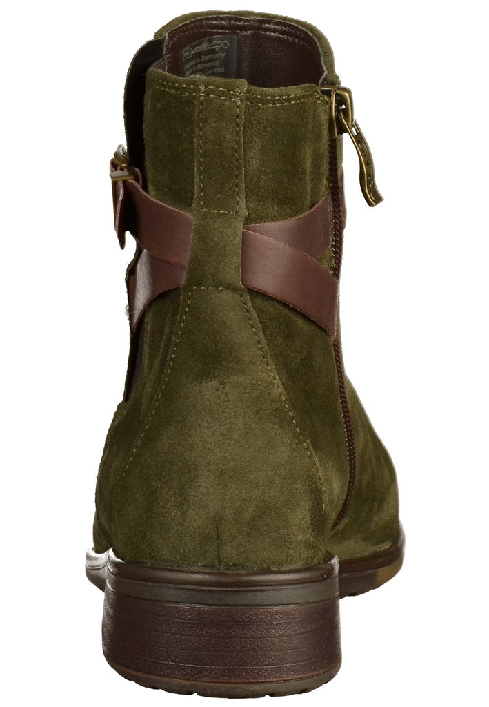 ara Stiefelette Veloursleder Oliv - surf4shoes