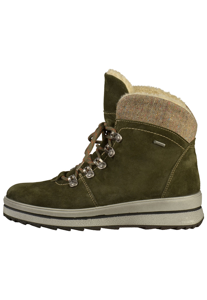 ara Stiefelette Leder Oliv - surf4shoes