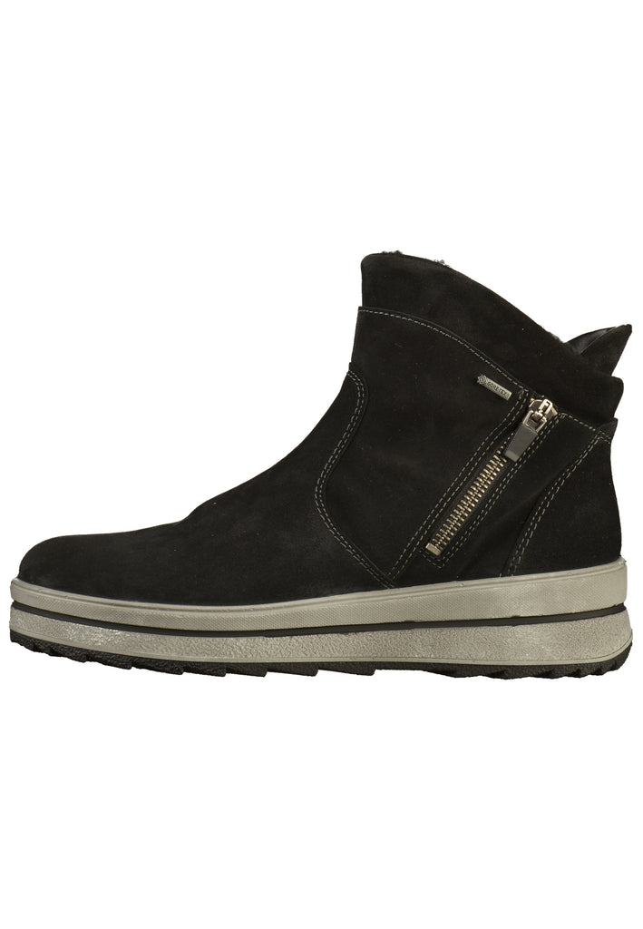 ara Stiefelette Leder Schwarz Warmfutter - surf4shoes