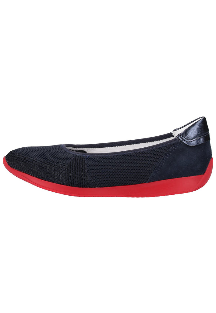 ara Ballerinas Leder/Textil Blau - surf4shoes
