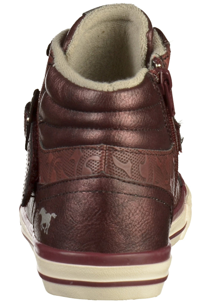 Mustang Sneaker Lederimitat Bordeaux - surf4shoes