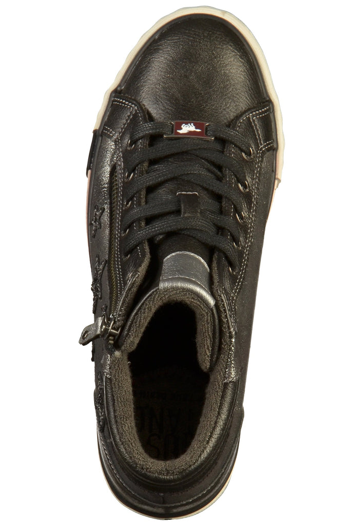 Mustang Sneaker Lederimitat Graphit - surf4shoes