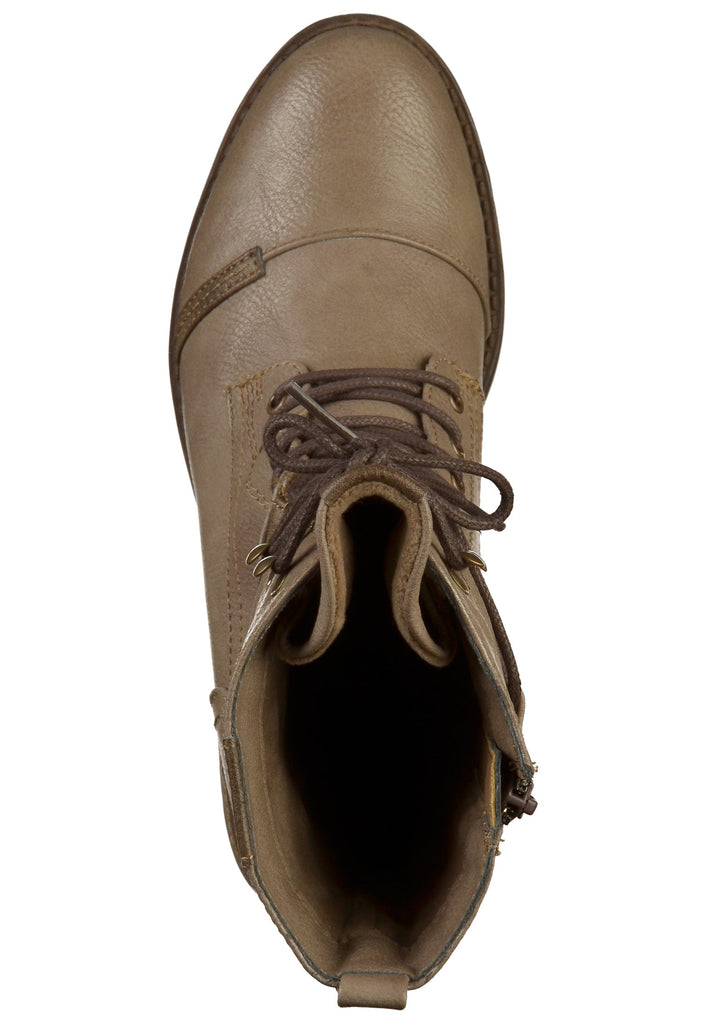 Mustang Stiefel Lederimitat Taupe - surf4shoes
