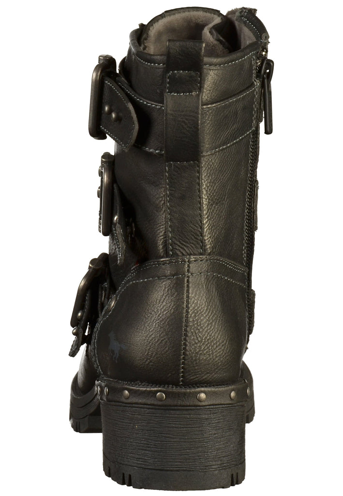 Mustang Stiefelette Lederimitat Graphit - surf4shoes