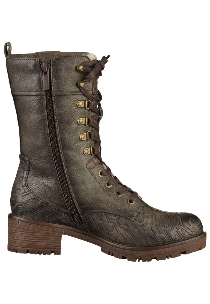 Mustang Stiefel Lederimitat Dunkelgrau - surf4shoes