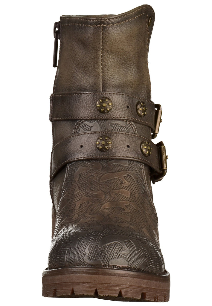 Mustang Stiefelette Lederimitat Cigar - surf4shoes
