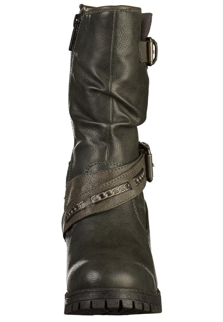 Mustang Stiefel Lederimitat Grau - surf4shoes