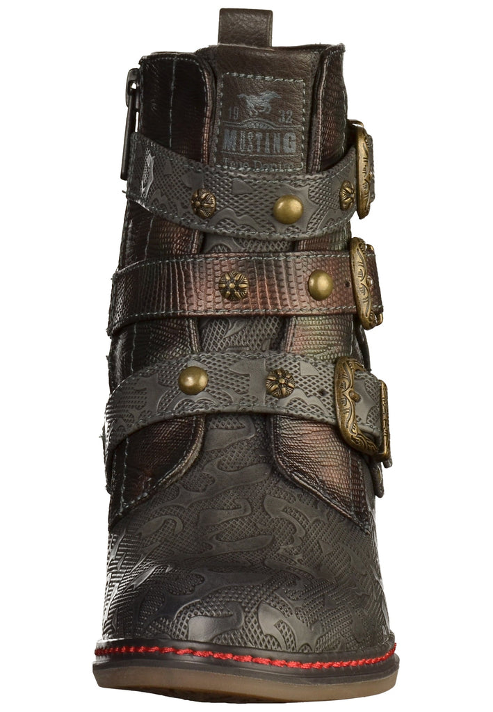 Mustang Stiefelette Lederimitat Navy - surf4shoes