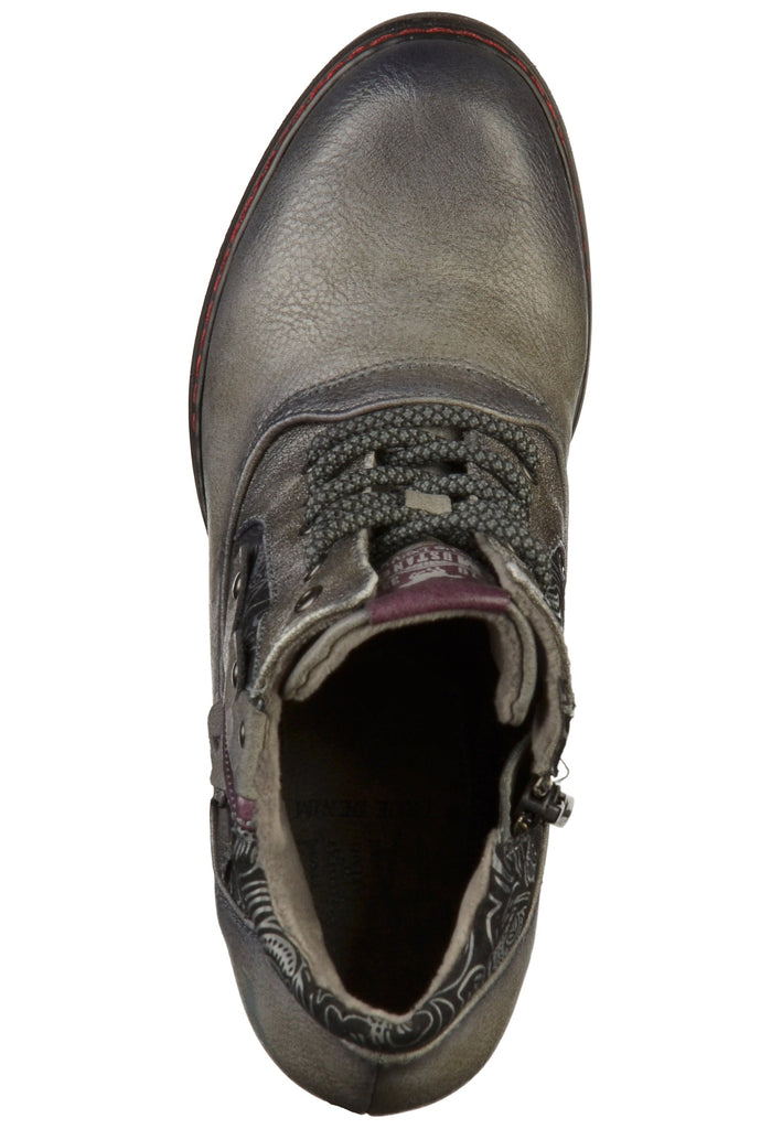 Mustang Stiefelette Lederimitat/Textil Grau - surf4shoes
