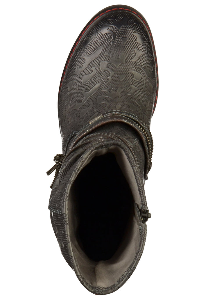 Mustang Stiefel Lederimitat Dunkelgrau - surf4shoes