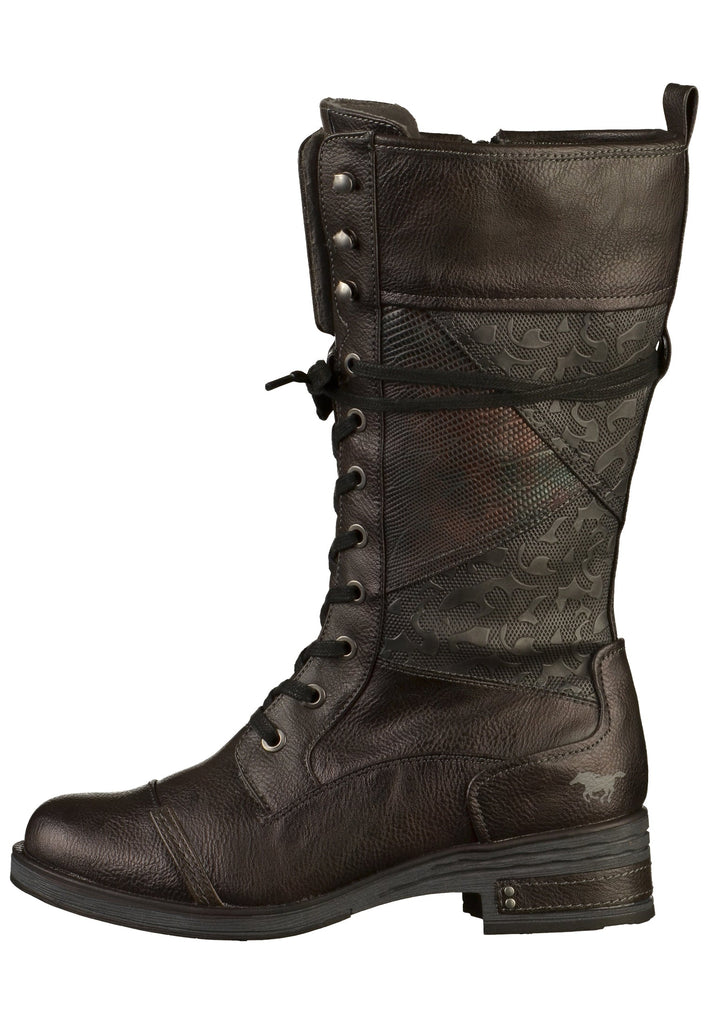 Mustang Stiefel Lederimitat Mokka - surf4shoes