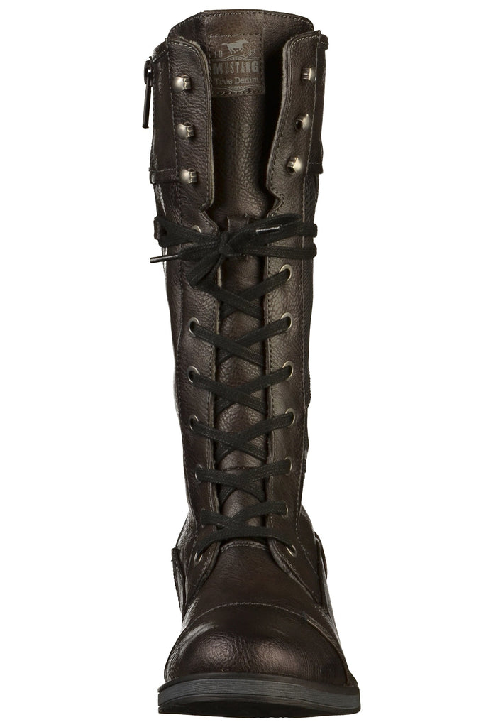 Mustang Stiefel Lederimitat Mokka - surf4shoes