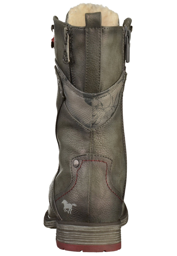 Mustang Stiefel Lederimitat Dunkelgrau - surf4shoes