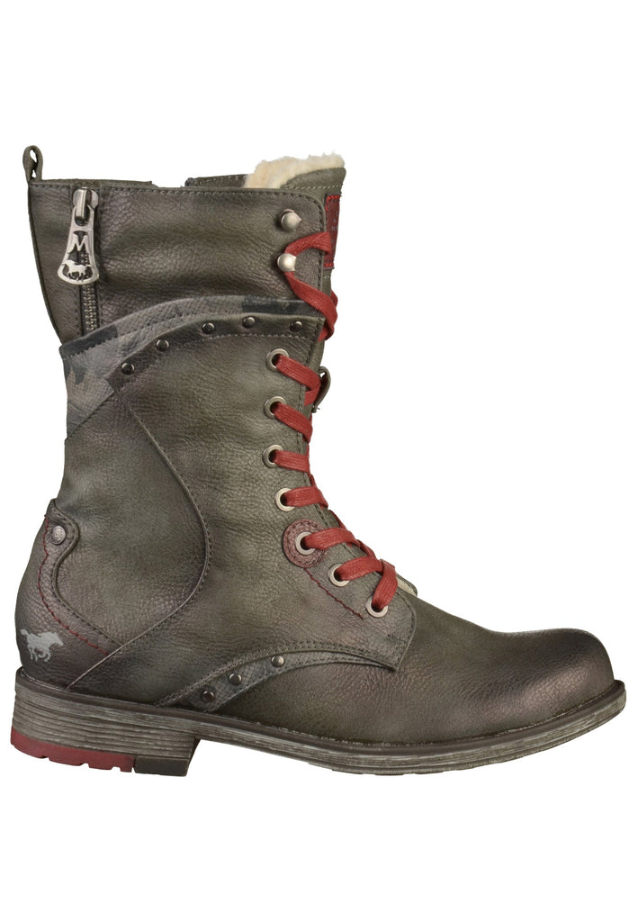 Mustang Stiefel Lederimitat Dunkelgrau - surf4shoes