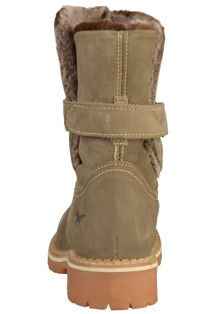 Mustang Stiefelette Leder Taupe - surf4shoes