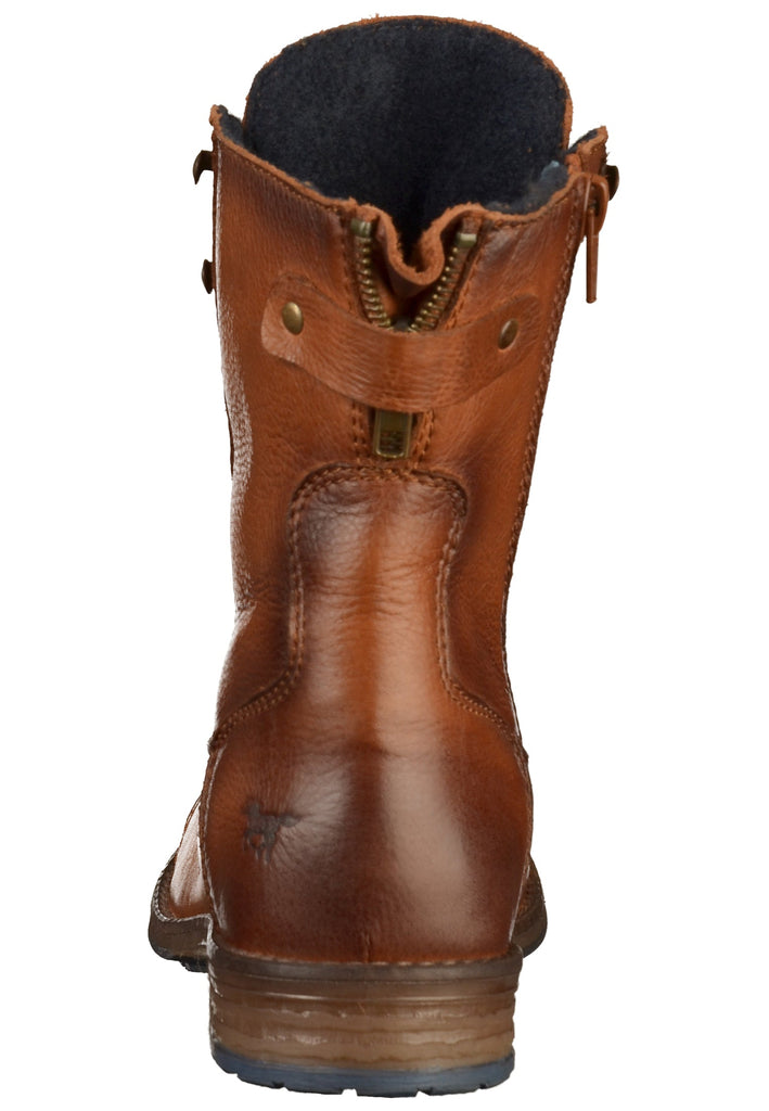 Mustang Stiefelette Leder Kastanie - surf4shoes