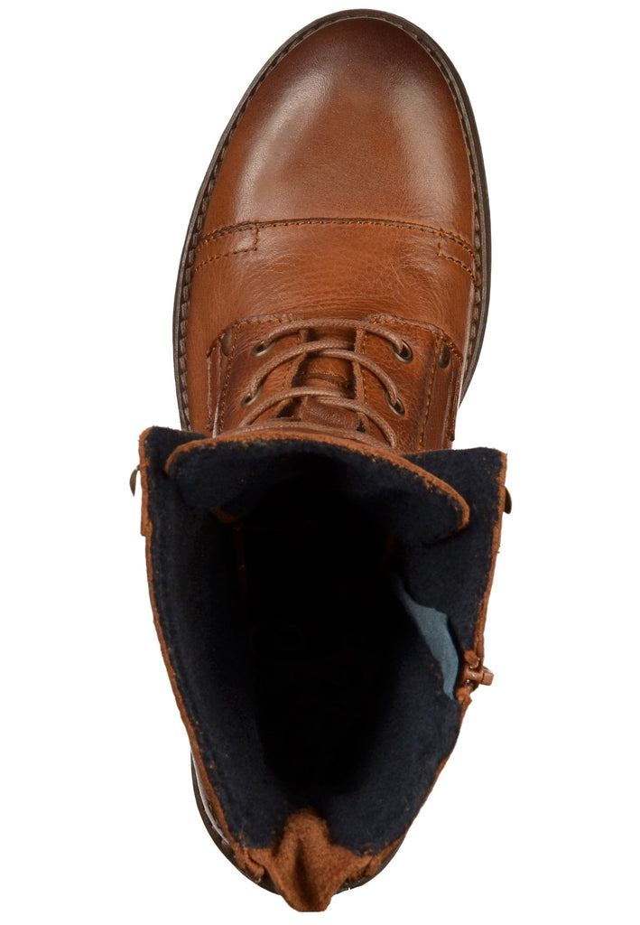 Mustang Stiefelette Leder Kastanie - surf4shoes