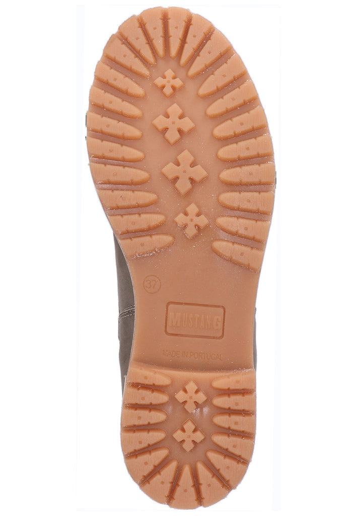 Mustang Stiefelette Leder Taupe - surf4shoes