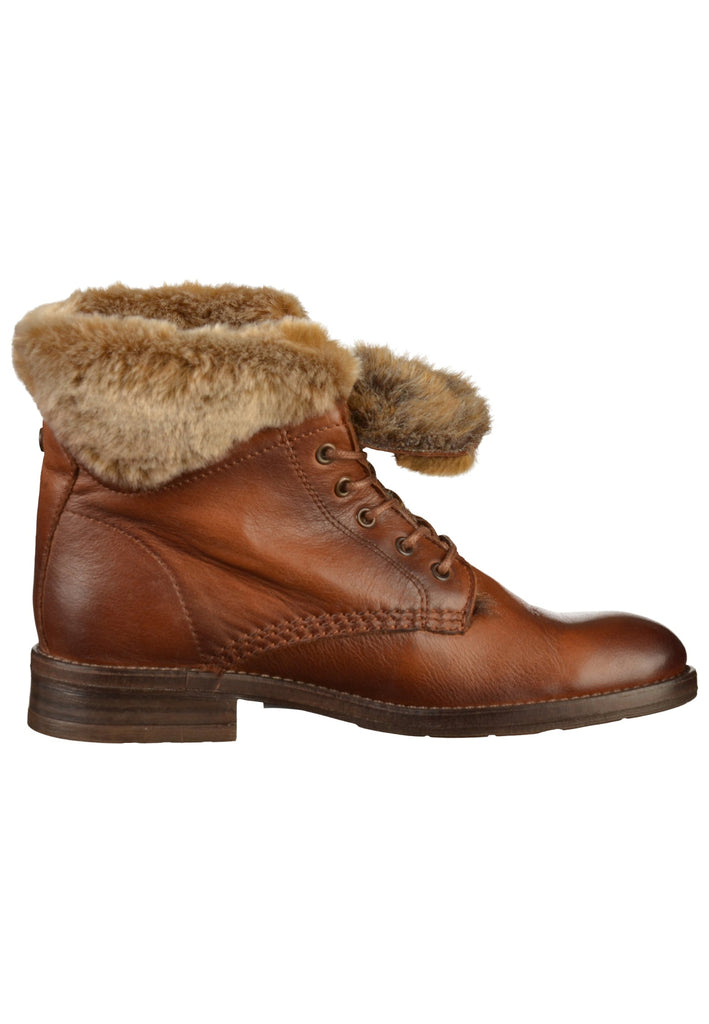 Mustang Stiefelette Leder/Textil Kastanie - surf4shoes