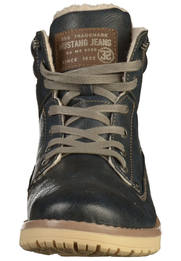 Mustang Stiefelette Lederimitat Blau - surf4shoes