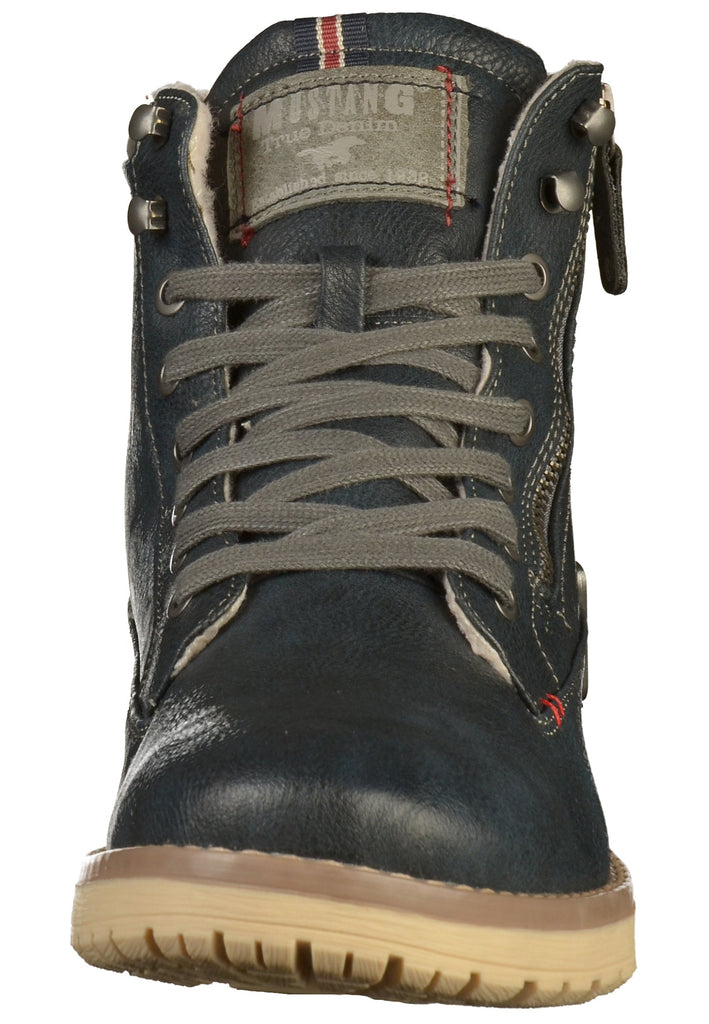 Mustang Stiefelette Lederimitat Blau - surf4shoes