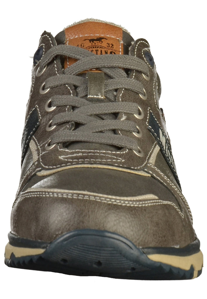 Mustang Sneaker Lederimitat Dunkelgrau - surf4shoes