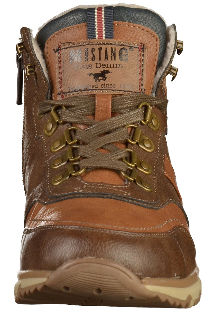 Mustang Stiefelette Lederimitat Braun - surf4shoes