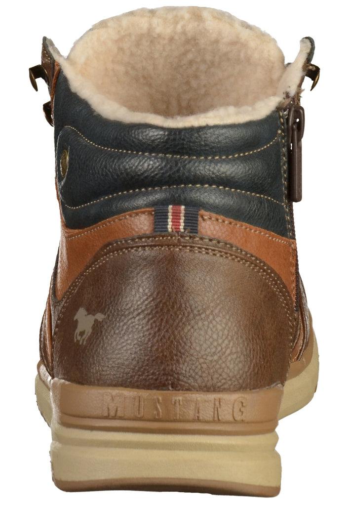 Mustang Stiefelette Lederimitat Braun - surf4shoes