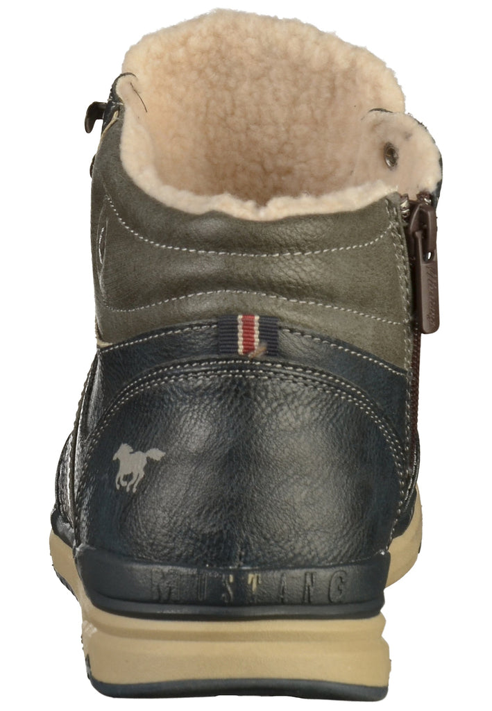 Mustang Stiefelette Lederimitat Blau - surf4shoes