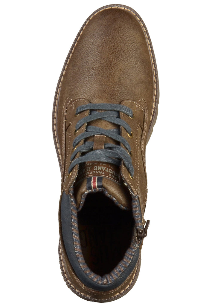 Mustang Stiefelette Lederimitat Braun - surf4shoes