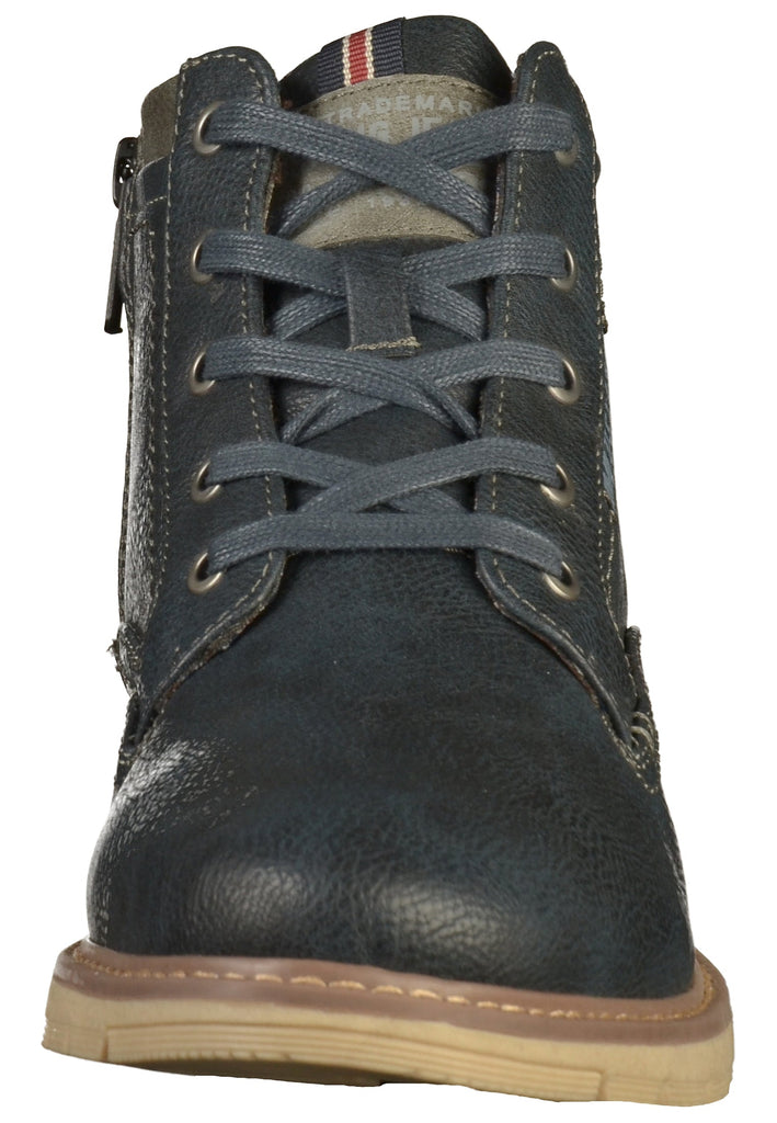 Mustang Stiefelette Lederimitat Blau - surf4shoes