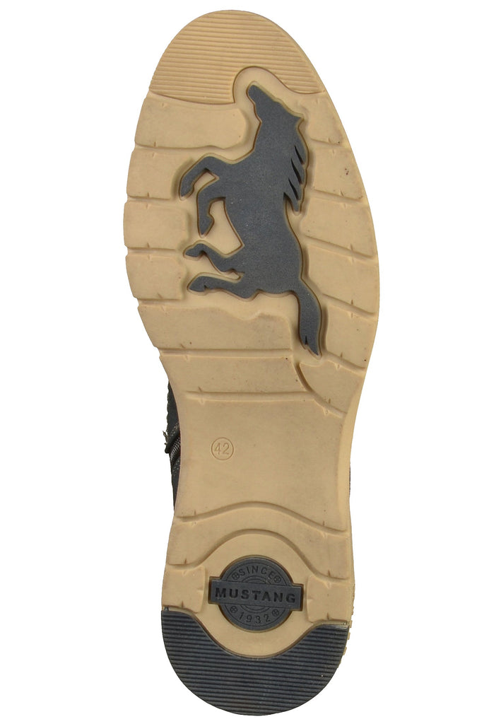 Mustang Stiefelette Lederimitat Blau - surf4shoes