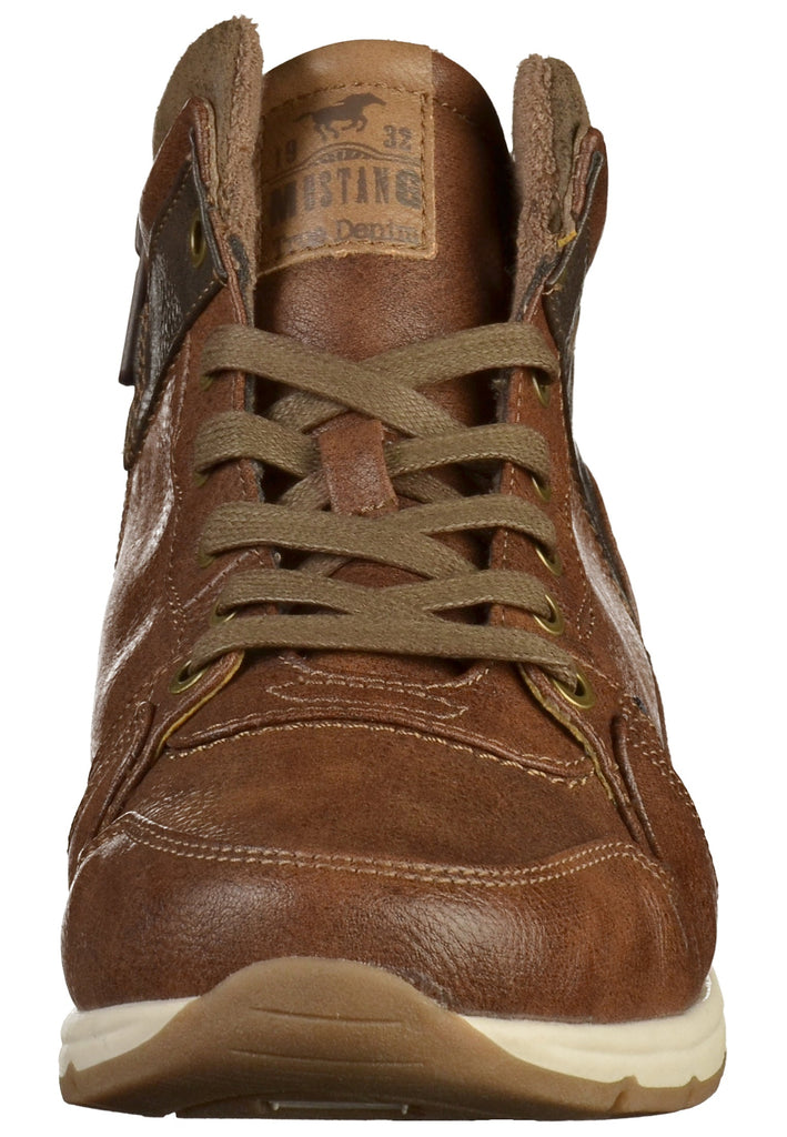 Mustang Stiefelette Lederimitat Braun - surf4shoes
