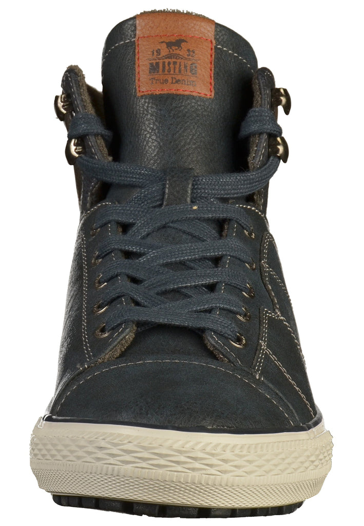 Mustang Sneaker Lederimitat Blau - surf4shoes