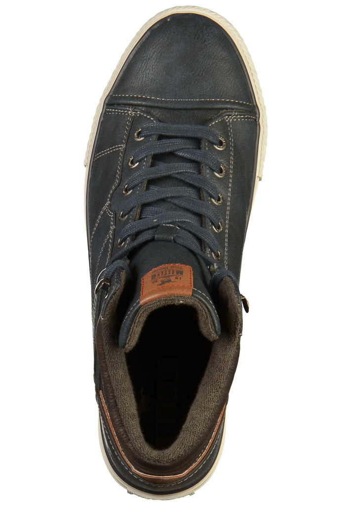 Mustang Sneaker Lederimitat Blau - surf4shoes
