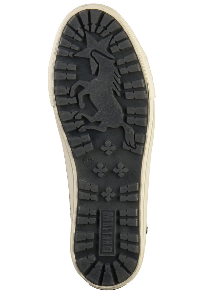 Mustang Sneaker Lederimitat Dunkelgrau - surf4shoes