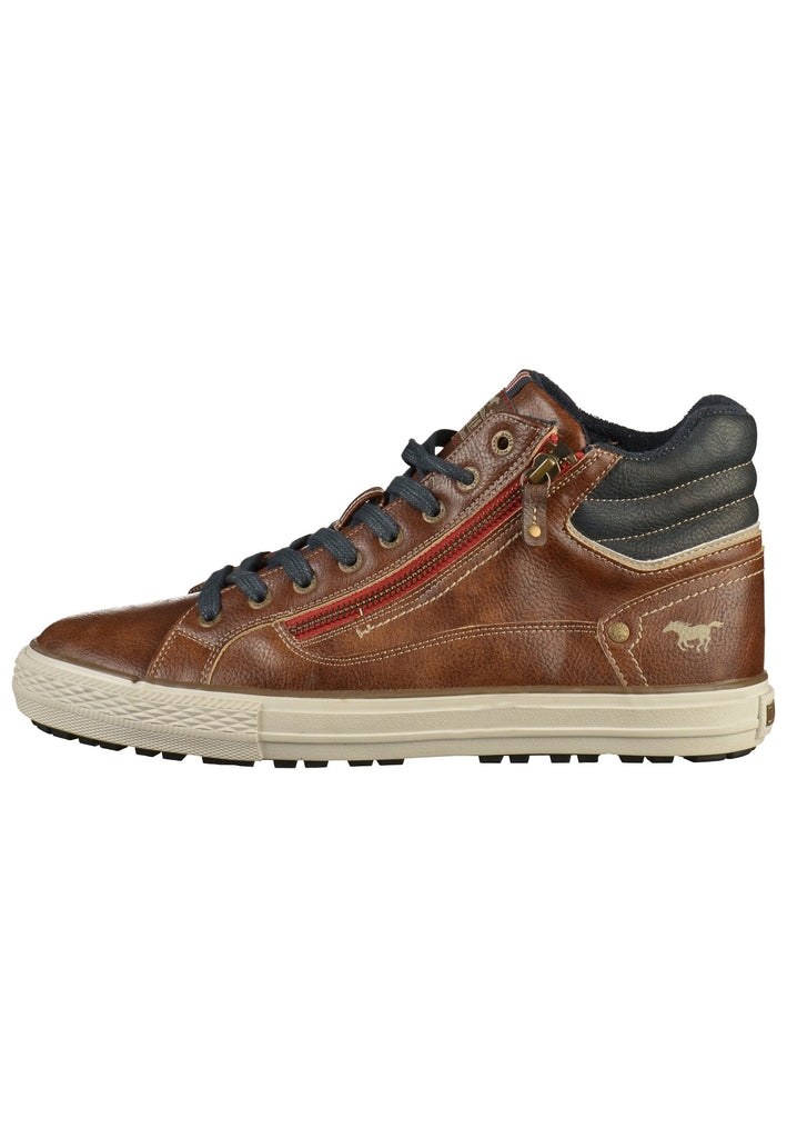 Mustang Sneaker Lederimitat Braun - surf4shoes