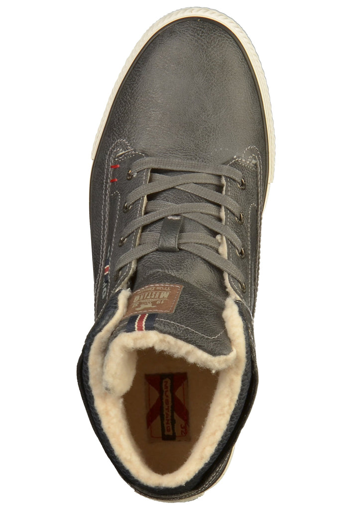 Mustang Stiefelette Lederimitat Dunkelgrau - surf4shoes