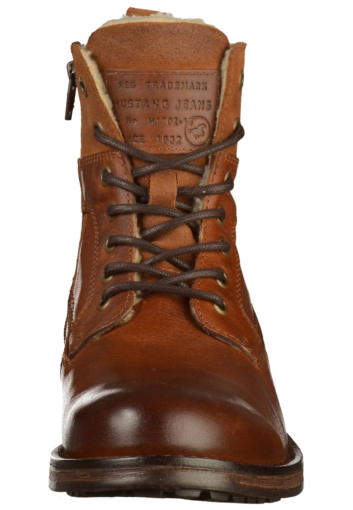 Mustang Stiefelette Leder Kastanie - surf4shoes